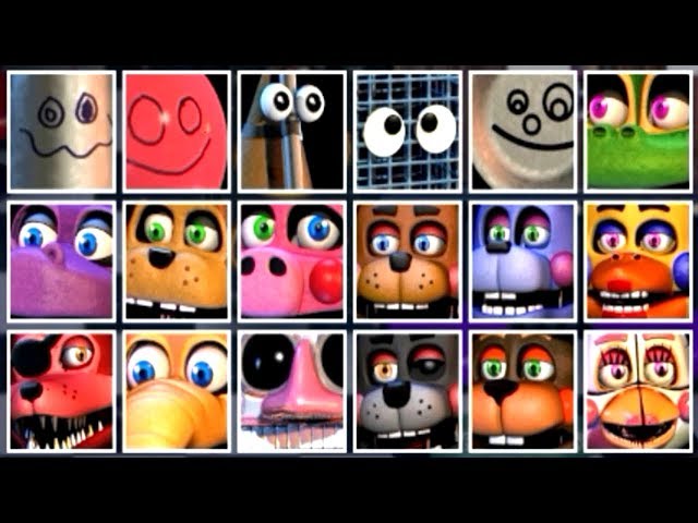 Five Nights at Freddy's 6 ALL ANIMATRONICS [EXTRAS 2]