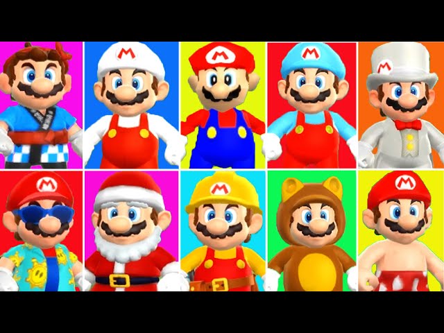 Mario Party 9 - All Mario Outfits