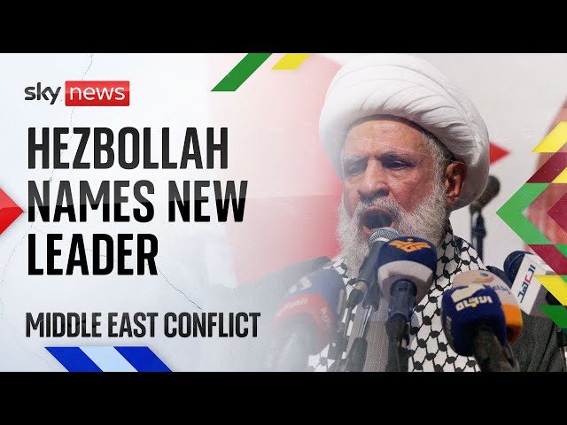 Naim Kassem unveiled as Hezbollah's new leader | Middle East conflict