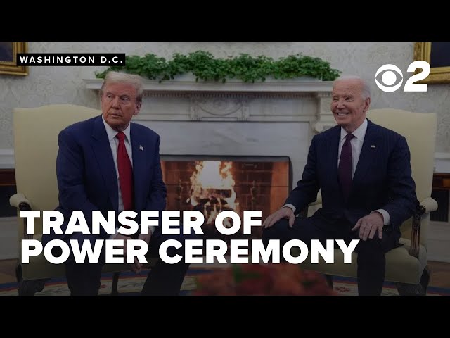 Biden welcomes Trump back to Oval Office in traditional power transfer ceremony