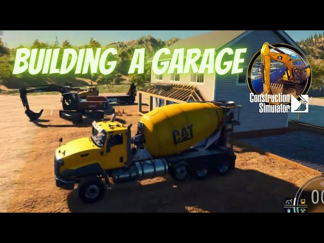 Building a Garage in Construction Simulator #constructionsimulator