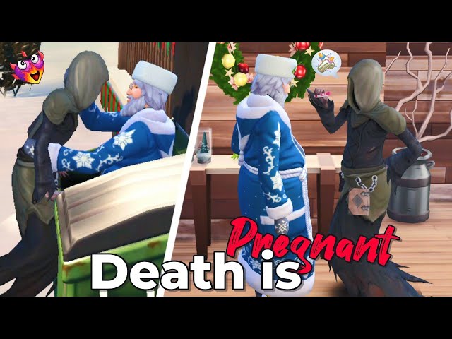 Death is PREGNANT | Partner BIRTH in The Sims 4 | Realistic BIRTH.