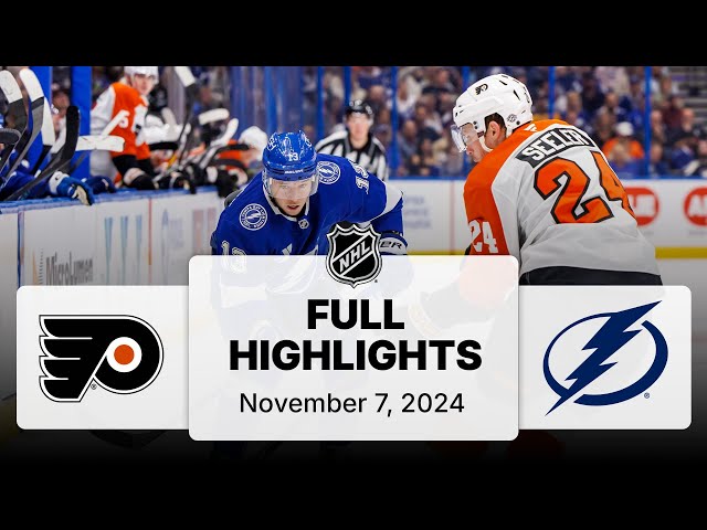 NHL Highlights | Flyers vs. Lightning - November 7, 2024