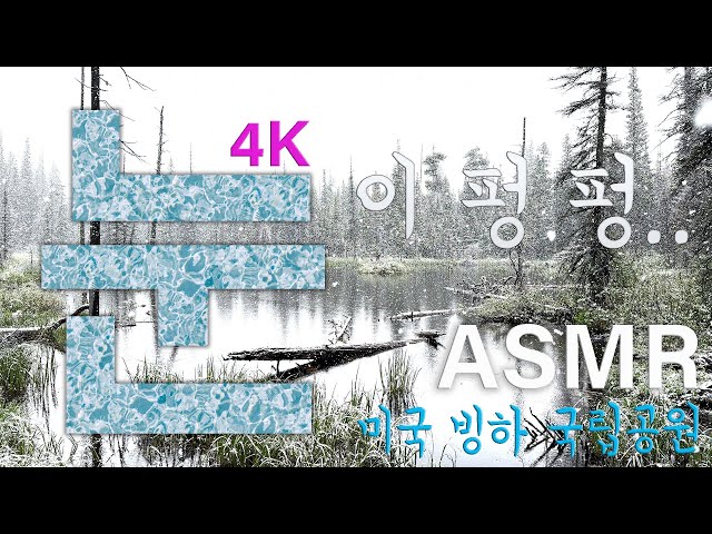 미국 빙하 국립공원 여름에 눈이 펑펑... 시원 합니다. Two Medicine Glacier National Park Snowing (최고 품질의 4K HDR로 시청하세요)