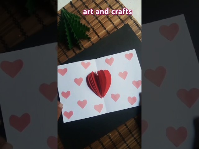 easy paper folding # greetings card # paper craft #  origami # step by step tutorial # short video