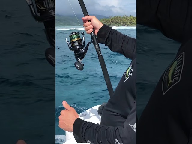 Fishing for Giant Trevally in French Polynesia