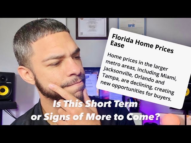 FL Listing Prices Falling!!! Creating Opportunities For Buyers to Catch a Deal!