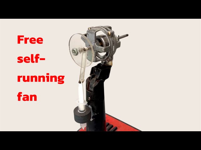 Self-Running Free Energy Fan. How to make free energy fan at home