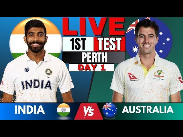 India vs Australia, 1st Test, Day 1 | IND vs AUS Live Match Today | Live Cricket Match Today