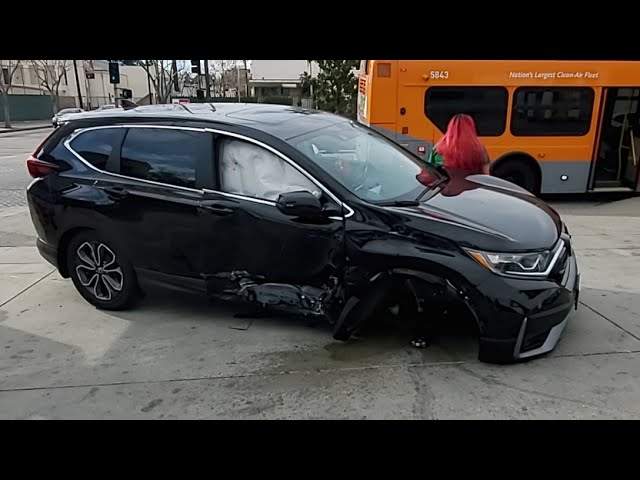 Bus And Car Collision Chinatown