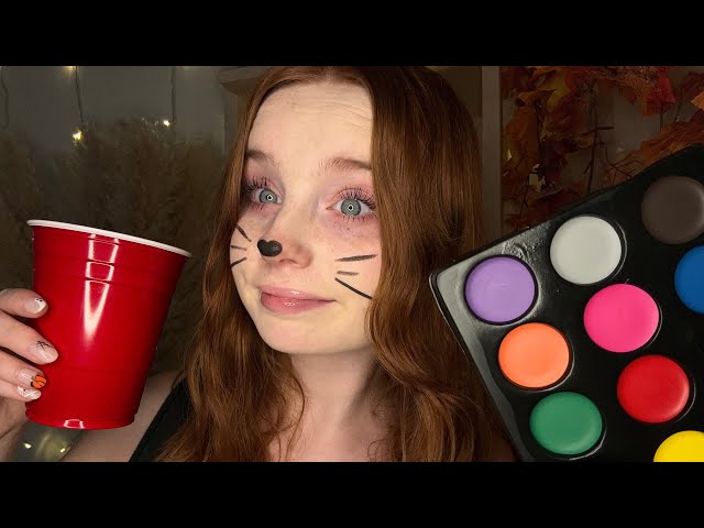 ASMR Popular Girl Fixes Your Makeup At A Halloween Party 👻