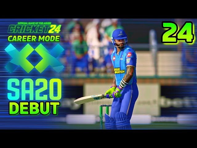 MI CAPE TOWN DEBUT IN SA20 T20 | CRICKET 24 CAREER MODE | EPISODE 24 | South Africa Domestic Cricket