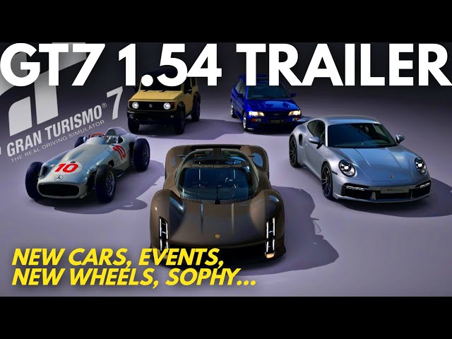 GT7 1.54 November Update Trailer Drops | 5 Cars, New Rims, Events, Sophy, Scapes | Gran Turismo 7