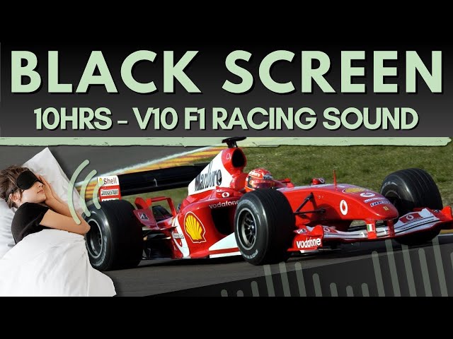 V10 F1 Engine Sound Onboard @ Race Track | Black Screen | Sleep | Relaxation | Background Noise