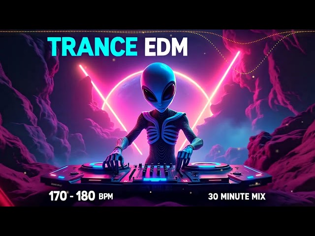 30 Minutes of Pure Energy: Fast & Furious Trance EDM Mix (170-180 BPM) | Workout, Run, Drive Study