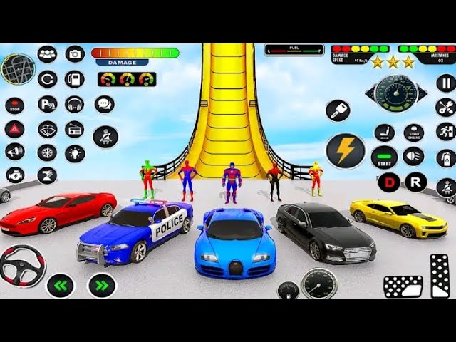 Spiderhero Car Stunt - superhero car stunt game - Spiderhero Car Driving Simulator --