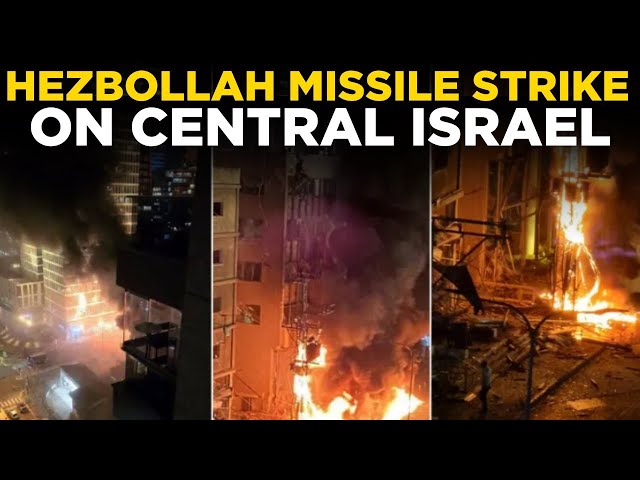 Israel Hezbollah War LIVE | Fire In Tel Aviv After Hezbollah's Deadly Missile Attack | Lebanon News