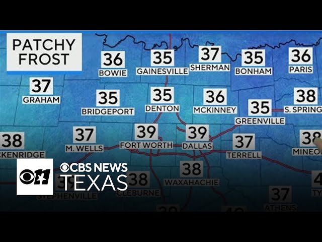 Chilly night and morning temperatures lay in store for North Texas