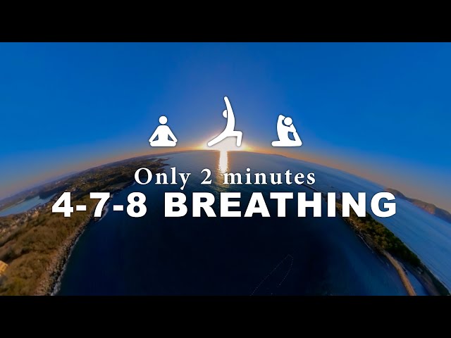 【2 Minutes to Reset Your Mind】Immerse in 360° Ocean Calm【Perfect Music & VR 4-7-8 Breathing】