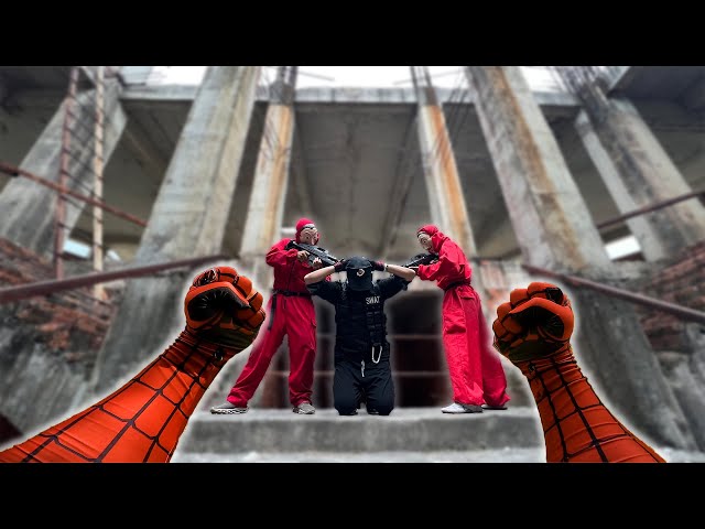 MONEY HEIST PARKOUR vs SPIDER-MAN To RESCUE SWAT | POV IN REAL LIFE Superhero | FLAMAN LIVE ACTION