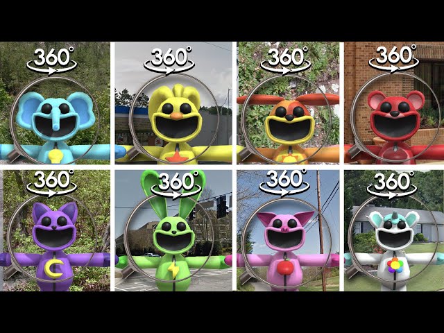 FIND SMILING CRITTERS POPPY PLAYTIME | ALL SMILING CRITTERS ORIGINAL Finding Challenge 360° VR Video