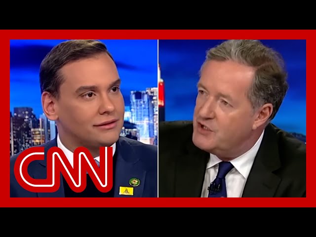 Piers Morgan confronts George Santos in TV interview