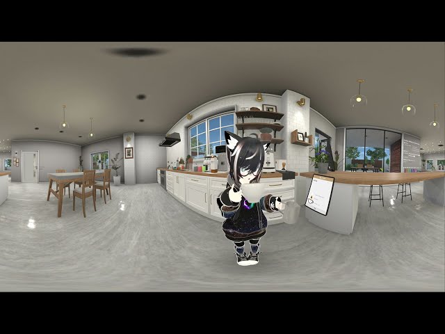 [VRChat- 360 8K] A day with Minkis