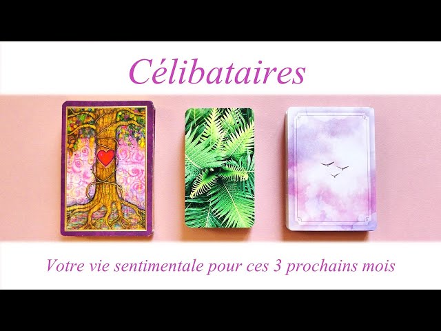 Célibataires 💗 Votre vie sentimentale pour ces 3 prochains mois - Tirage à 3 choix🕯️🕊️💡