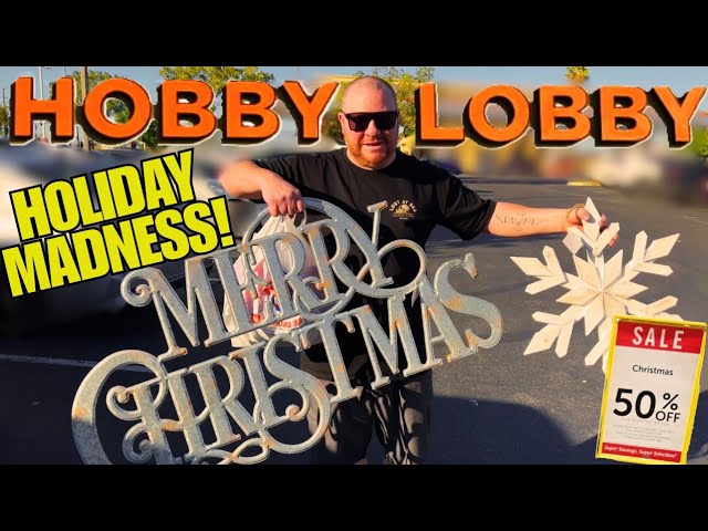 Surviving the Holiday Chaos at Hobby Lobby! Packed Aisles and BIG Finds