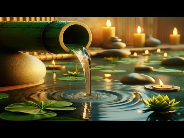 🔴Relaxing Music: Drift Into Heavenly Sleep with the Most Serene Bamboo Water Sound You’ve Ever Heard