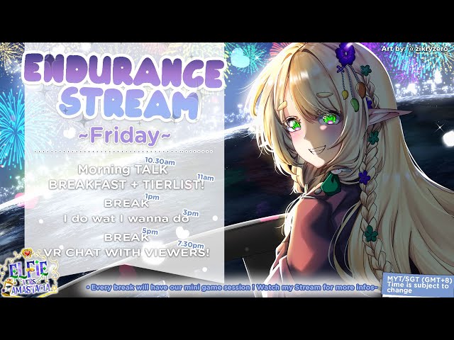 ⋆☾ ENDURANCE STREAM ☽ Daily life of an Otaku Elf Ep.2【 #myvtuber / #elfiemago 】