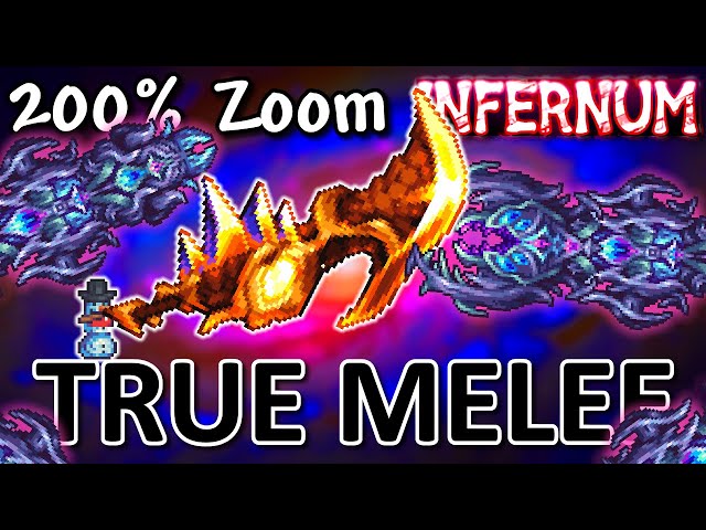 🔴LIVE - MAX ZOOM TRUE MELEE INFERNUM: Scal and Sexos【Terraria Calamity Mod】