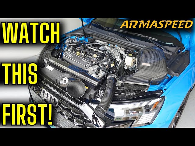 Audi RS3 Armaspeed Carbon Fiber Air Intake DETAILED Installation!