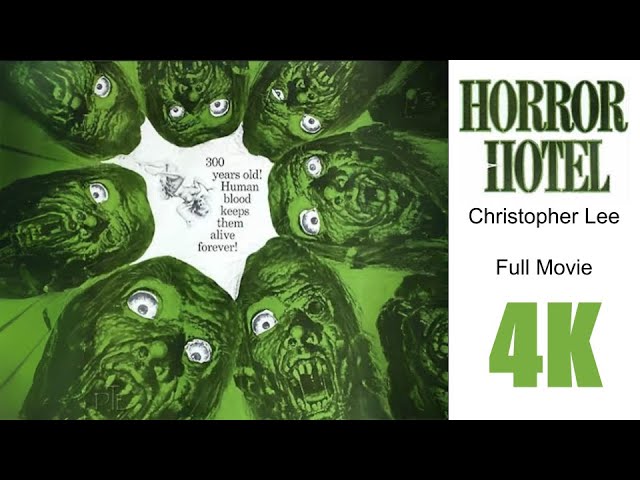 🎥 Horror Hotel (1960) | Full Movie AI Remastered in Stunning 4K! 🎥 | Christopher Lee | Cult Horror