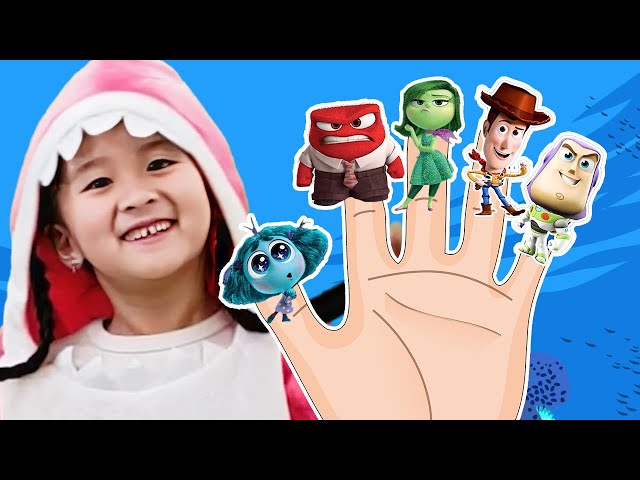 Toy Story & Inside Out Shark Finger Family | Disney| Nursery Rhymes | DoReMi Kids Songs