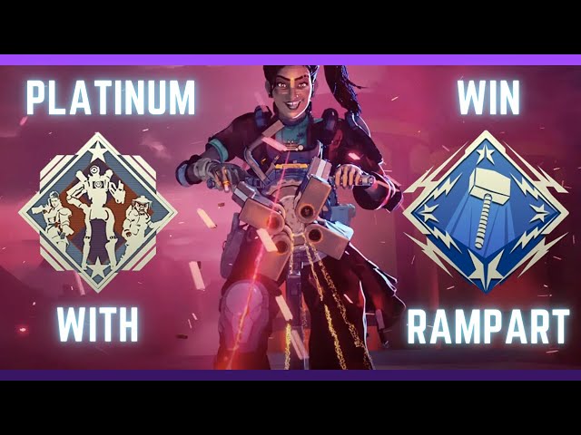 ⛓️‍💥PLATINUM RANKED WIN WITH RAMPART!!! APEX FULL GAME HIGHLIGHTS!!!⛓️‍💥 #apex #rampart #gaming