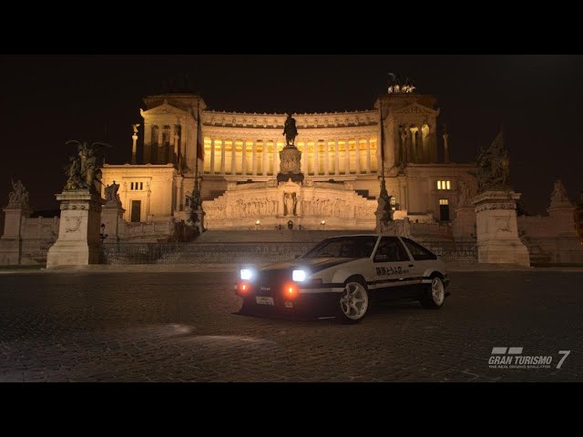 Toyota corolla trueno GT Apex sprinter (Wide body) Scapes on Gran turismo 7