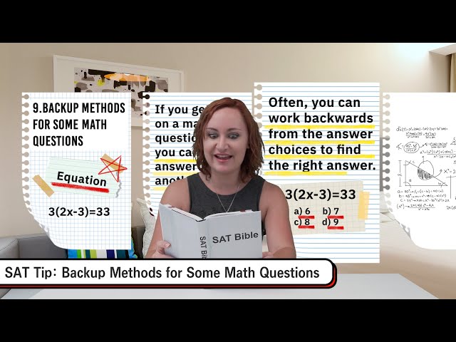 SAT Tip: Backup Methods for Some Math Questions | SAT Prep | Short Story | Excel Academy