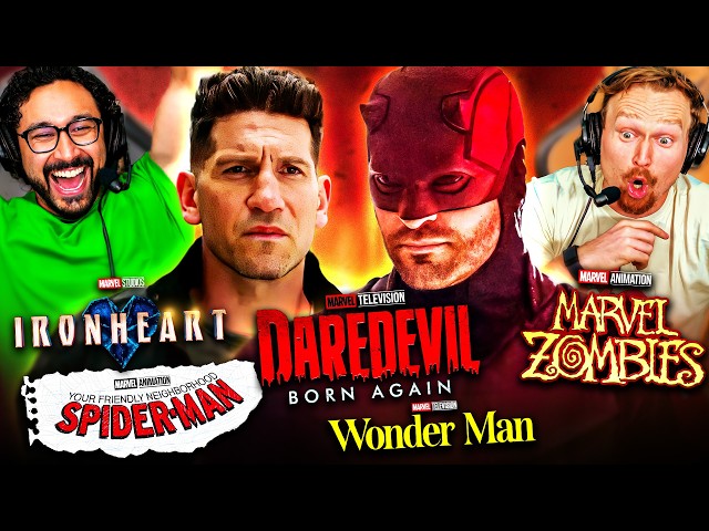 MARVEL STUDIOS 2025 TRAILER REACTION!! Daredevil: Born Again, Spider-Man, Marvel Zombie, Ironheart