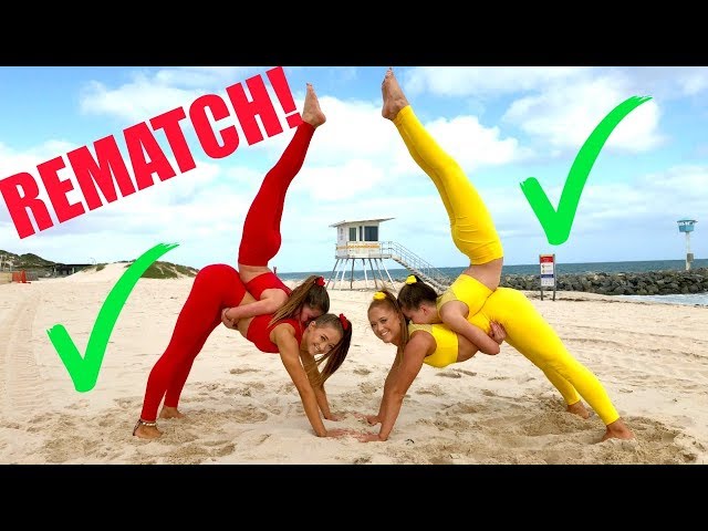 Big sisters VS Little sisters EXTREME YOGA CHALLENGE! REMATCH!