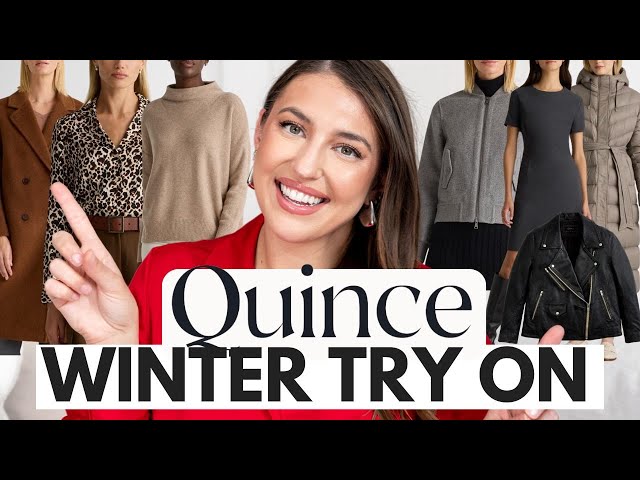 *HUGE* Quince Winter Fashion Haul 🍁 Cashmere, Coats & Cozy Finds