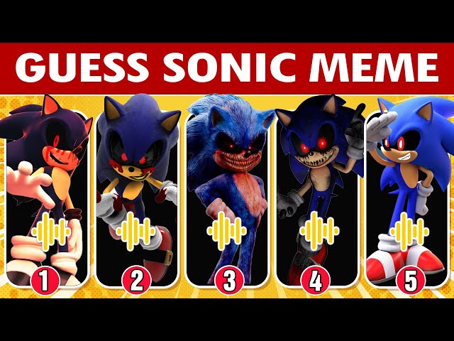 Guess Sonic Meme and Dance by Their Voice ~ Ultimate Sonic. Exe & Sonic The Hedgehog 3 Movie Quiz