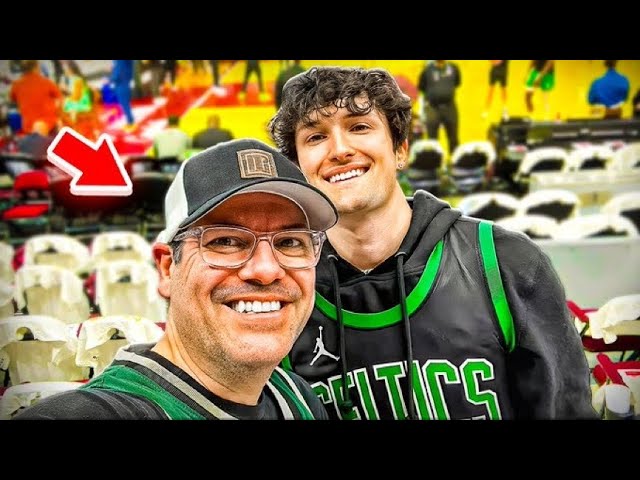 I Took My Dad To An NBA Playoff Game (CAVS FANS DON'T LIKE BOSTON)