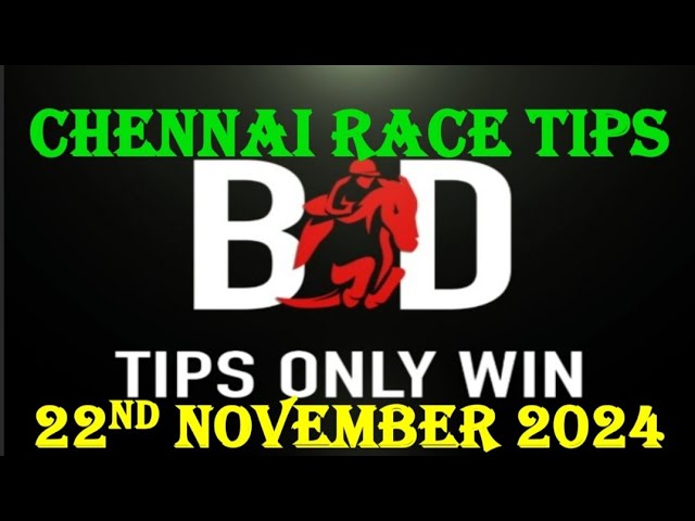 CHENNAI RACE TIPS | 22/11/2024 | HORSE RACING TIPS | BEST HORS RACING TIPS | HORSE | (@TIPSONLYWIN)