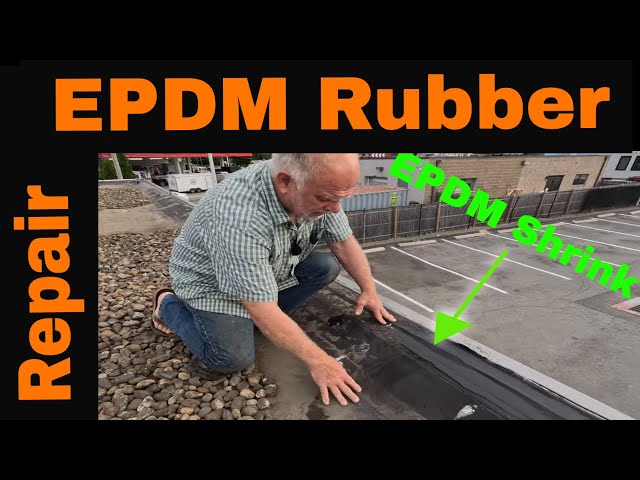 EPDM Rubber Roof Repair A 5 min repair - Liquid Sealant a Game Changer