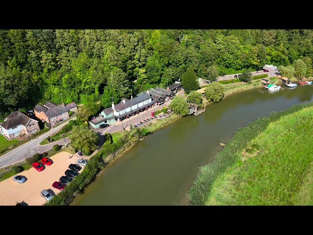 Black Rabbit Pub  | High Over Arundel River Bend | DJI Mini 4 Pro | 4K