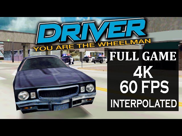 Driver 1 PS1 - [4K 60FPS INTERPOLATED] - Full Game (All Missions)