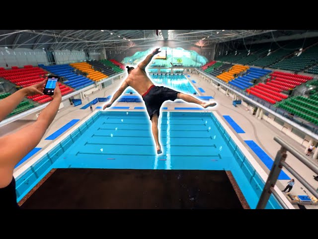 Parkour Pro tries HIGH DIVING