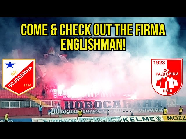 Englishman Experiences Serbia's Vojvodina FC Atmosphere! Serbian Football Fans Ultras Reaction Firma