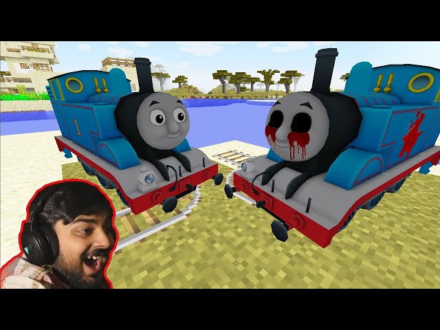 The Real THOMAS vs Cursed THOMAS EXE in Minecraft